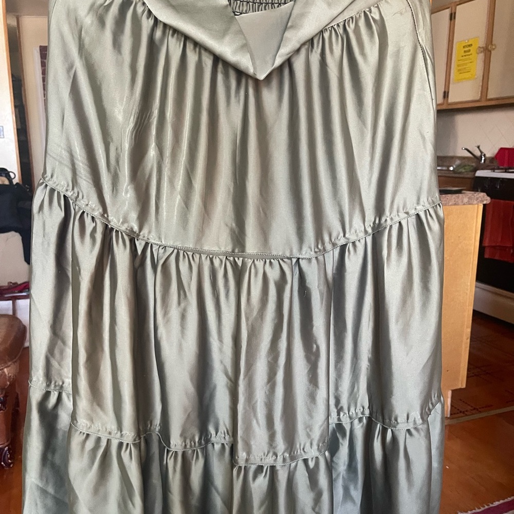 Elegant Olive Green Skirt